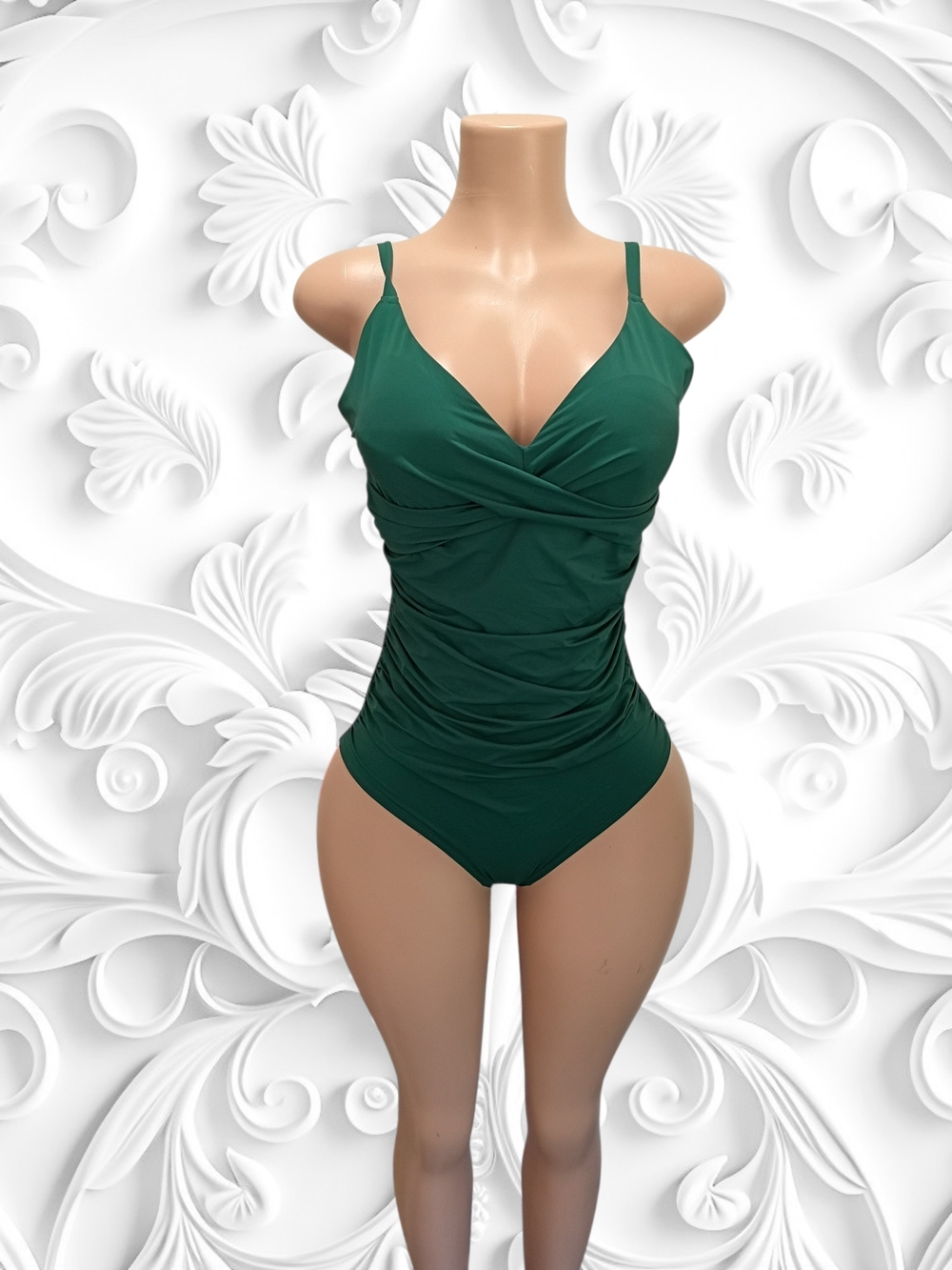 Popilush Emerald Green One-Piece Swimsuit